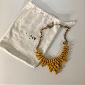 J. Crew mustard statement necklace